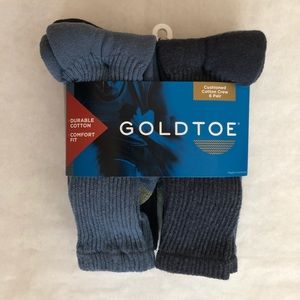 NWT! Gold Toe Crew Socks 6-Pack (6-13)